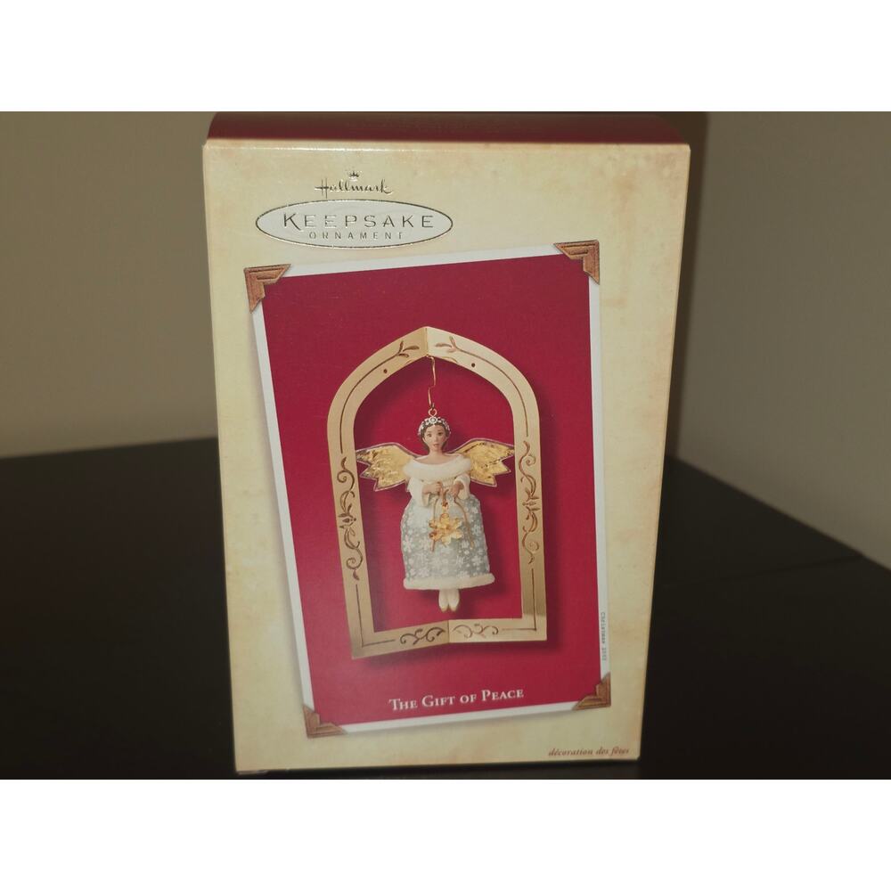 Hallmark Keepsake 2003 The Gift of Peace Angel Christmas Ornament with Stand